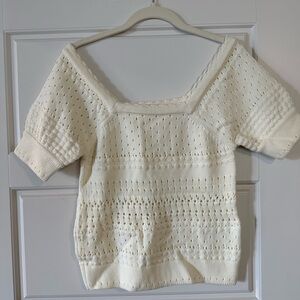 Knit sweater Ivory color